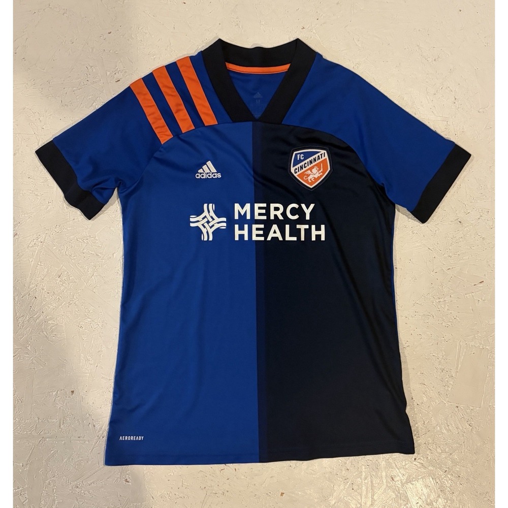 Adidas Cincinnati FC MLS 2020 Official Soccer Blue Jersey EH8676 Womens M